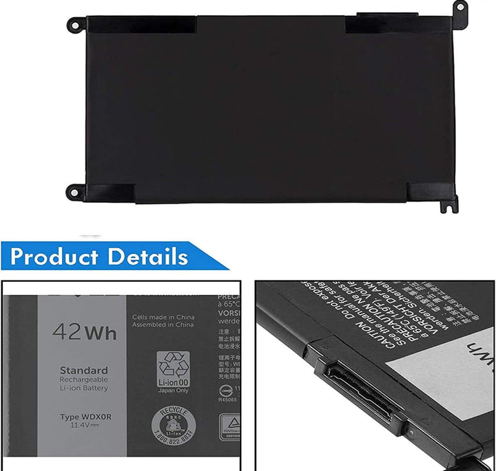 WDX0R Akku für Dell Inspiron 13-5000 13-7000 15-5000 15-7000 17-5000 P32E Series 17 5765/13 5368 537