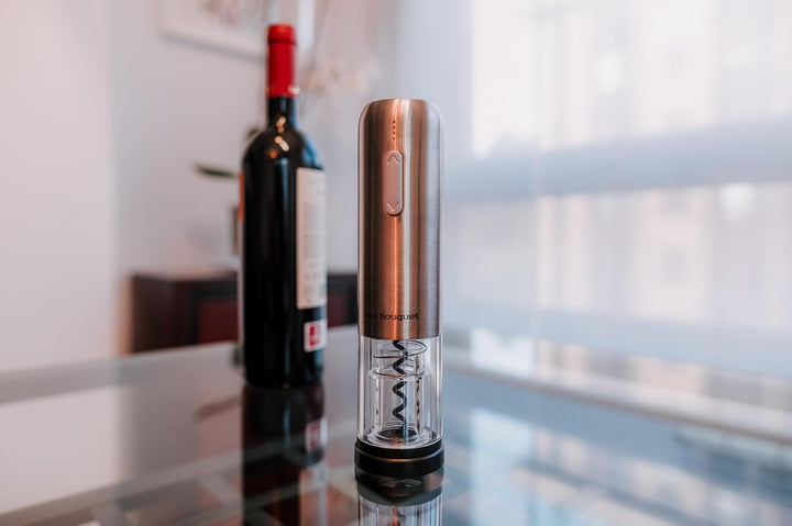 Vin Bouquet FID 004 - Elektrischer Korkenzieher Compact , einschliesslich Kapselschneider und Ladege