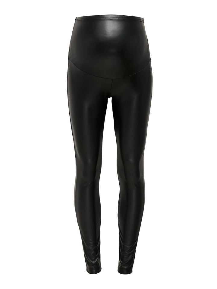 ONLY MATERNITY Damen Olmcool Coated Legging Jrs, Schwarz, L