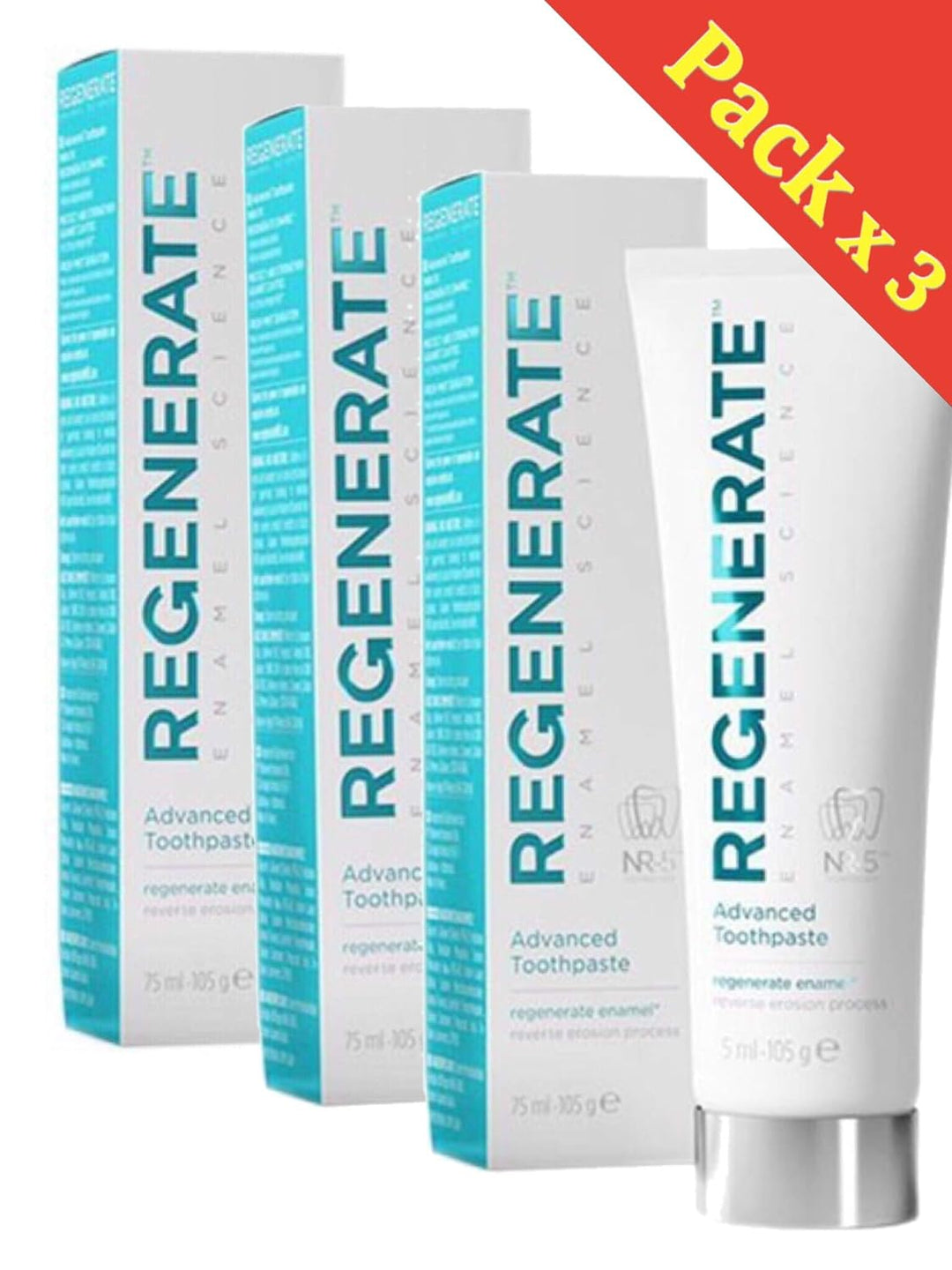 Regenerate Enamel Science Regenerate Zahnpasta Expert 75 ml, 3 Tuben