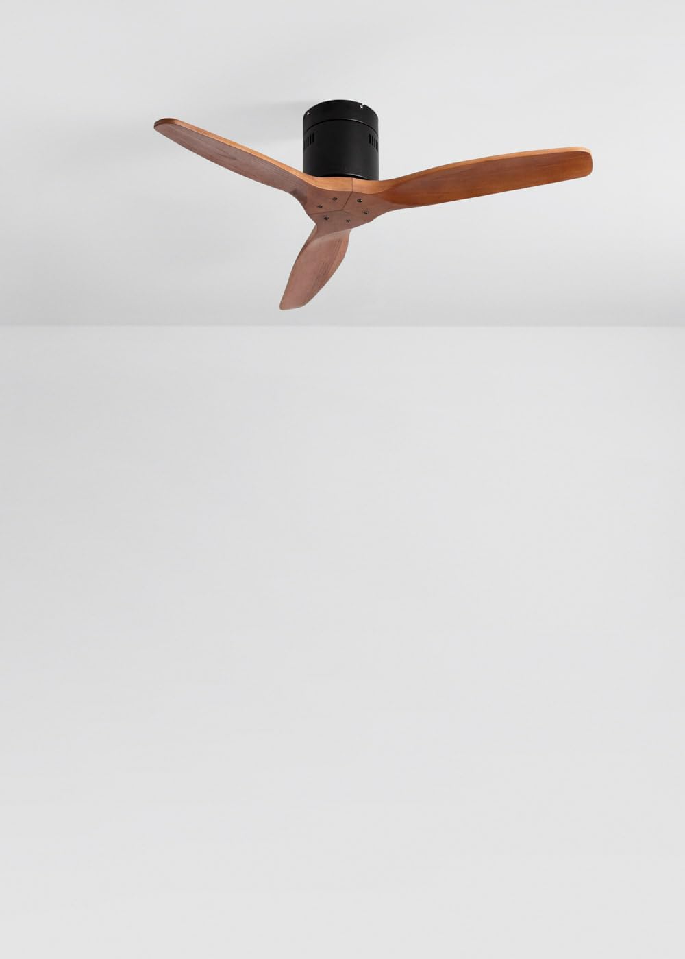 CREATE / WINDCALM NATURAL WOOD S/Deckenventilator Schwarz Dunkelholzflügel mit Fernbedienung / 40W,