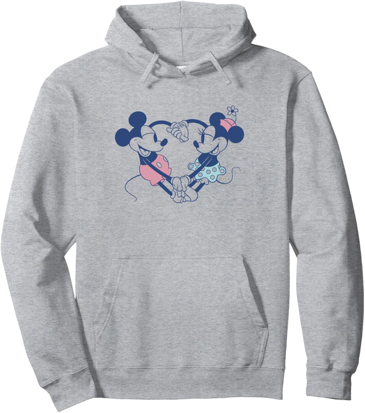 Disney Mickey And Friends Mickey & Minnie Heart Hands Pullover Hoodie