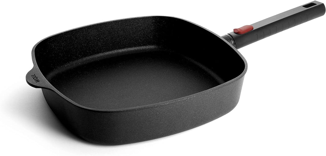 Woll Diamond Logic XR Gusspfanne, viereckig - Induktiv -, 28 cm x 28 cm, 6.5 cm hoch, mit abnehmbare