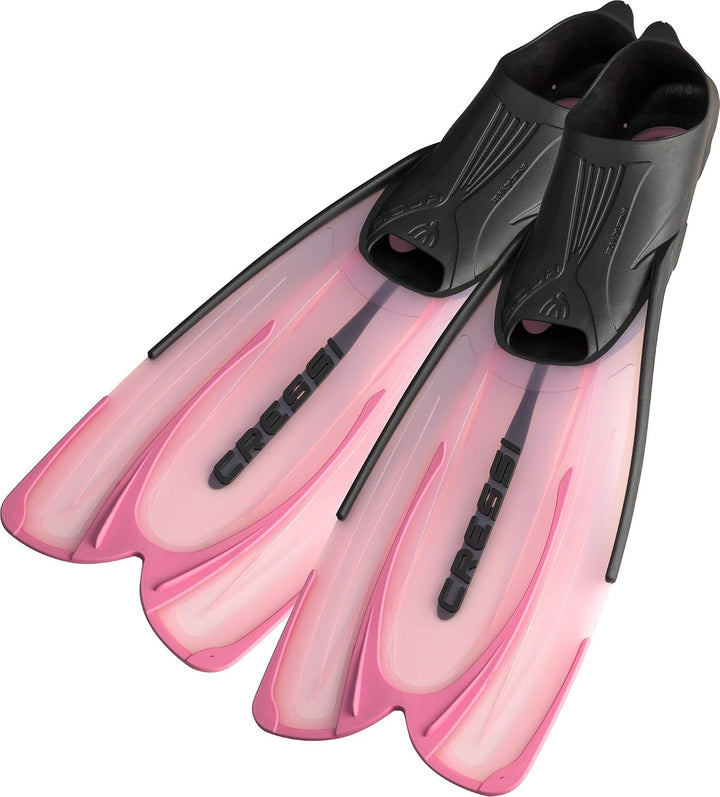 Cressi Agua Premium Flossen Self Adjusting zum Tauchen, Apnoe, Schnorcheln und Schwimmen Rosa 31/32