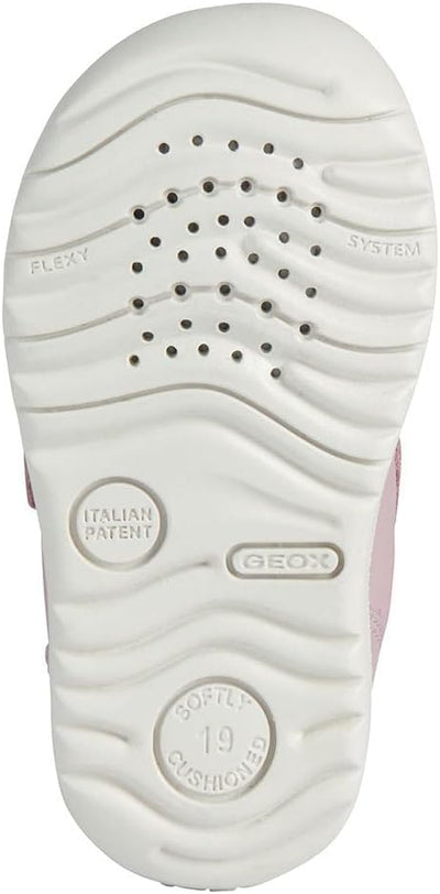 Geox Mädchen B Macchia Girl First Walker Shoe 23 EU Rose, 23 EU Rose