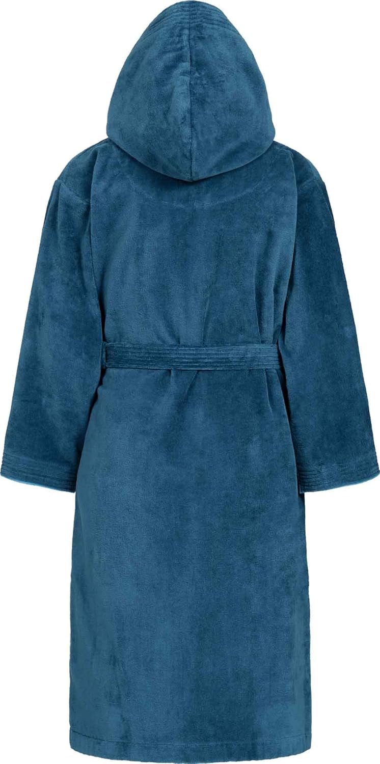 Morgenstern Bademantel Kinder & Teenager I Kapuze I 100% Baumwolle I Frottee Velours I Lang 134-140