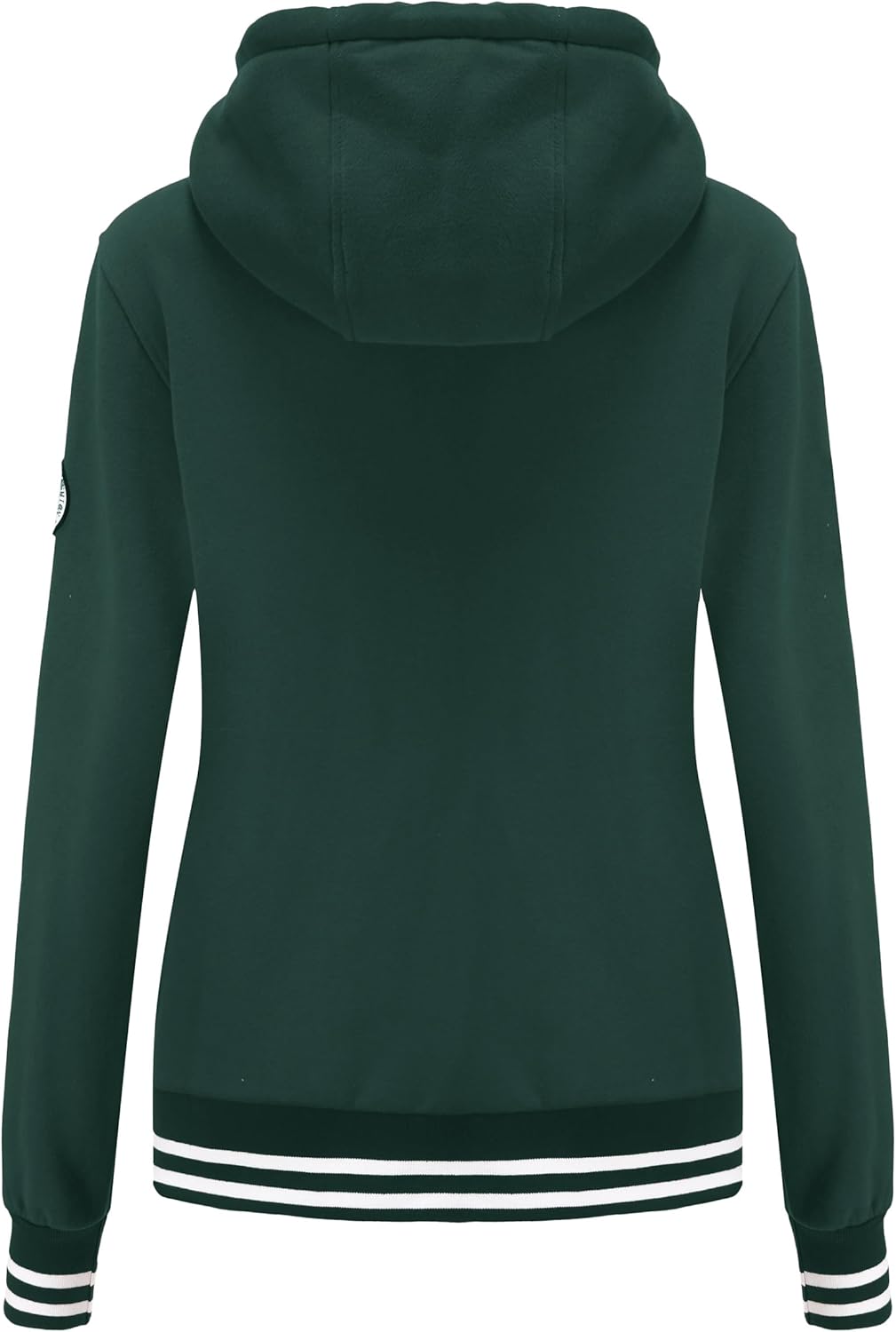 Damen Sweatjacke Kapuzenpullover Zip Hoodie Kapuzenjacke Winter Sweatshirt Jacke M Grün, M Grün