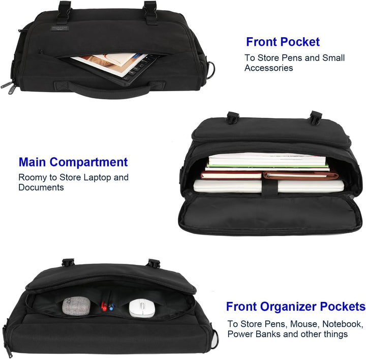 MATEIN Aktentasche Herren, Laptoptasche 15,6 Zoll, Wasserdicht Messenger Bag Laptop Tasche, Business