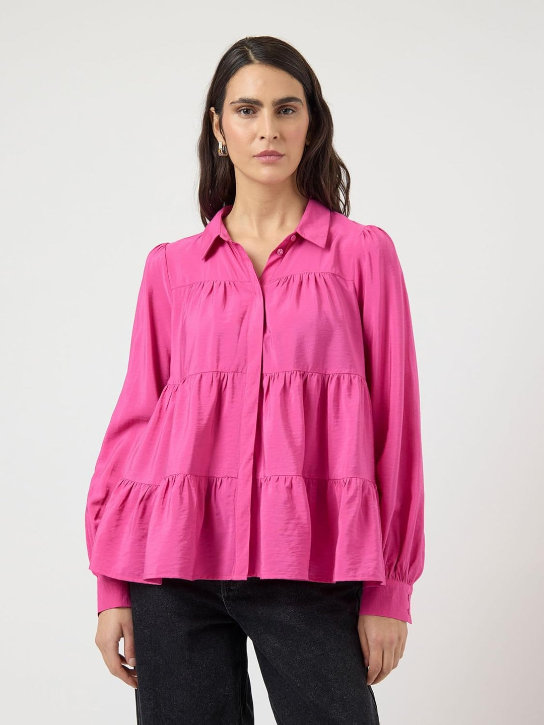 YAS Damen Yaspala Ls Shirt S. Noos Hemd/Bluse (1er Pack) XXL Rose Violet, XXL Rose Violet