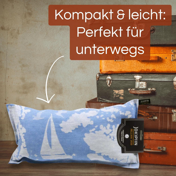 Jokipiin Premium Saunakissen 40 x 22 cm | 100% Made in Finland | ReisekissenLeinen Baumwolle