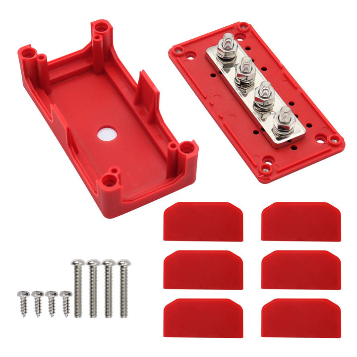 Sammelschiene 12v - 48v DC Busbar 300A M10 Verteilerschiene Geländewagen Masseverteiler Boot Camper