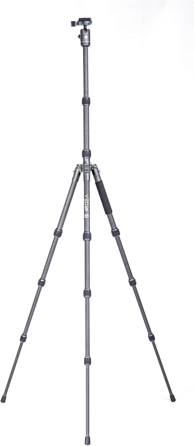 Vanguard VEO 3GO 204AB Reisestativ aus Aluminium Silber Tripod, Tripod