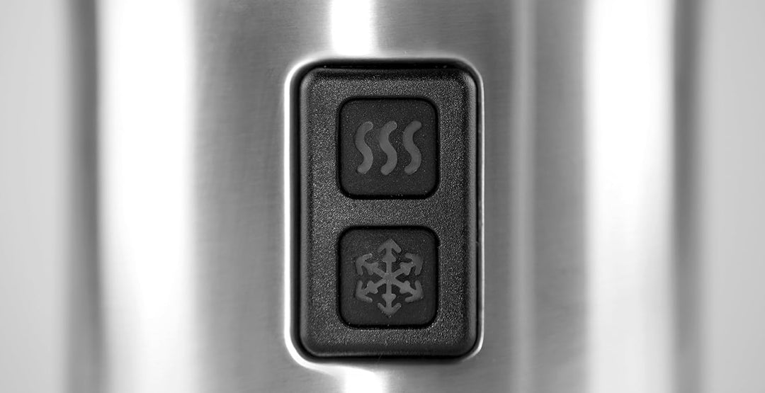 CASO Fomini Crema Inox–Design Milchaufschäumer,für cremigen Milchschaum kalt und heiss,ideal für Lat