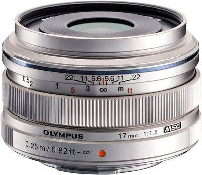 Olympus M.Zuiko Digital 17mm F1.8 Objektiv, lichtstarke Festbrennweite, geeignet für alle MFT-Kamera