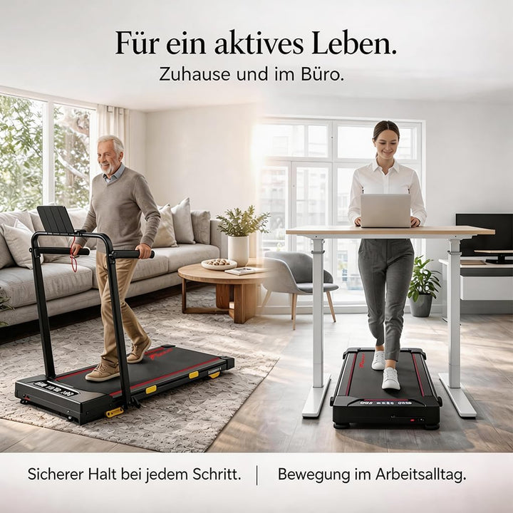 FunLife F4 Laufband klappbar (2025 Upgrade) – 4-in-1 Walking Pad mit 7% Steigung & App-Steuerung, le