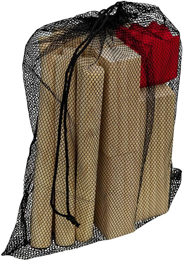 Carromco Kubb Wikingerschach Odin-M, aus Kiefernholz mit rotem König, wetterfester Tasche, Outdoor S