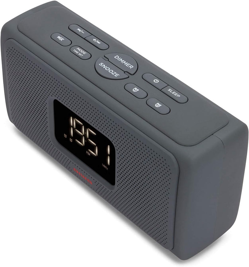 Aiwa CRU-80BT: Bluetooth-Lautsprecher mit Uhrenradio