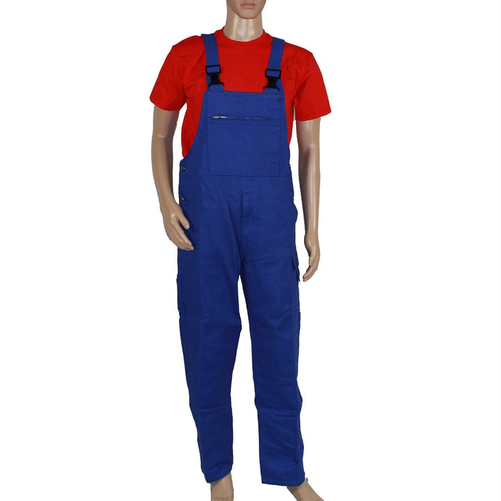 BP Workwear Basic 1482-060-13 Latzhose - Stoffhosenträger mit Gummieinsatz - Taschen für Knieschoner