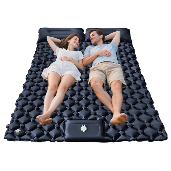 Renopfect Luftmatte Für Camping | 2-Personen Luftkissenmatratze Mit Kopfkissen,Leichtes &amp; Kompaktes