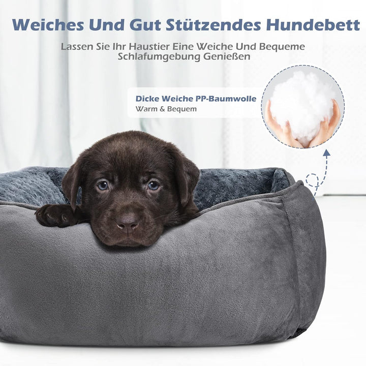 JOEJOY Hundebett Waschbar, Hundebett Mittelgrosse und Grosse Hunde, Anti-Angst Hundekorb rutschfest