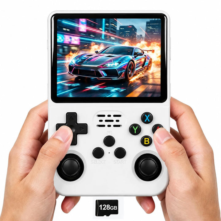 Anbernic RG351M Handheld Spielkonsole WiFi/Bluetooth, Retro Konsole mit 64G TF Card 2500 Spiele, RK3
