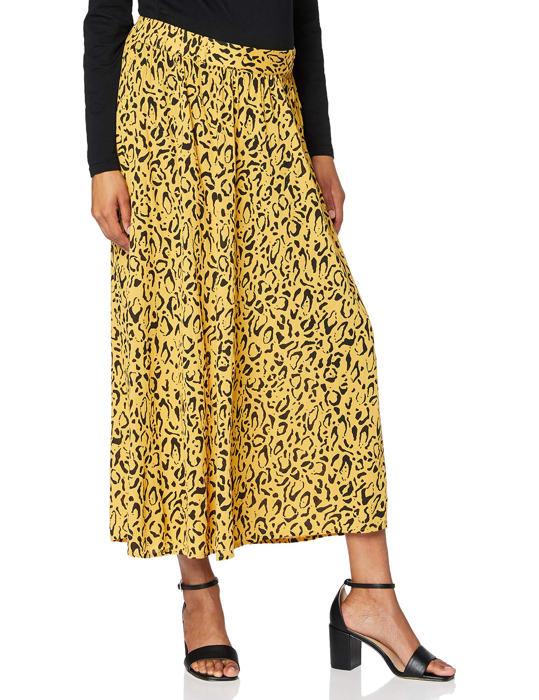 Supermom Damen Skirt Utb AOP Leopard Rock XL Honey Mustard - P645, XL Honey Mustard - P645