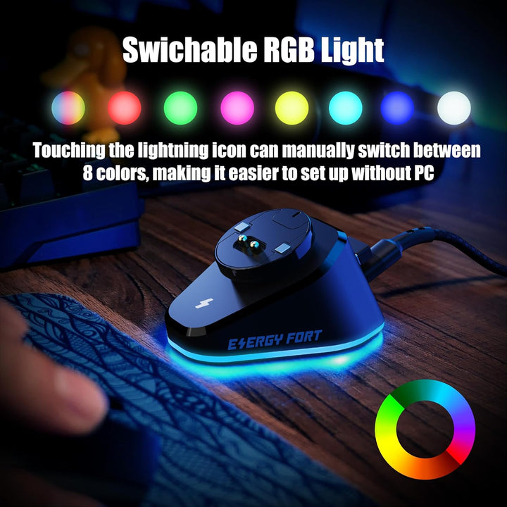 Ladestation für Logitech Mouse G PRO X Superlight, G502/G502X/G502X Plus Lightspeed, G703, G903, G P