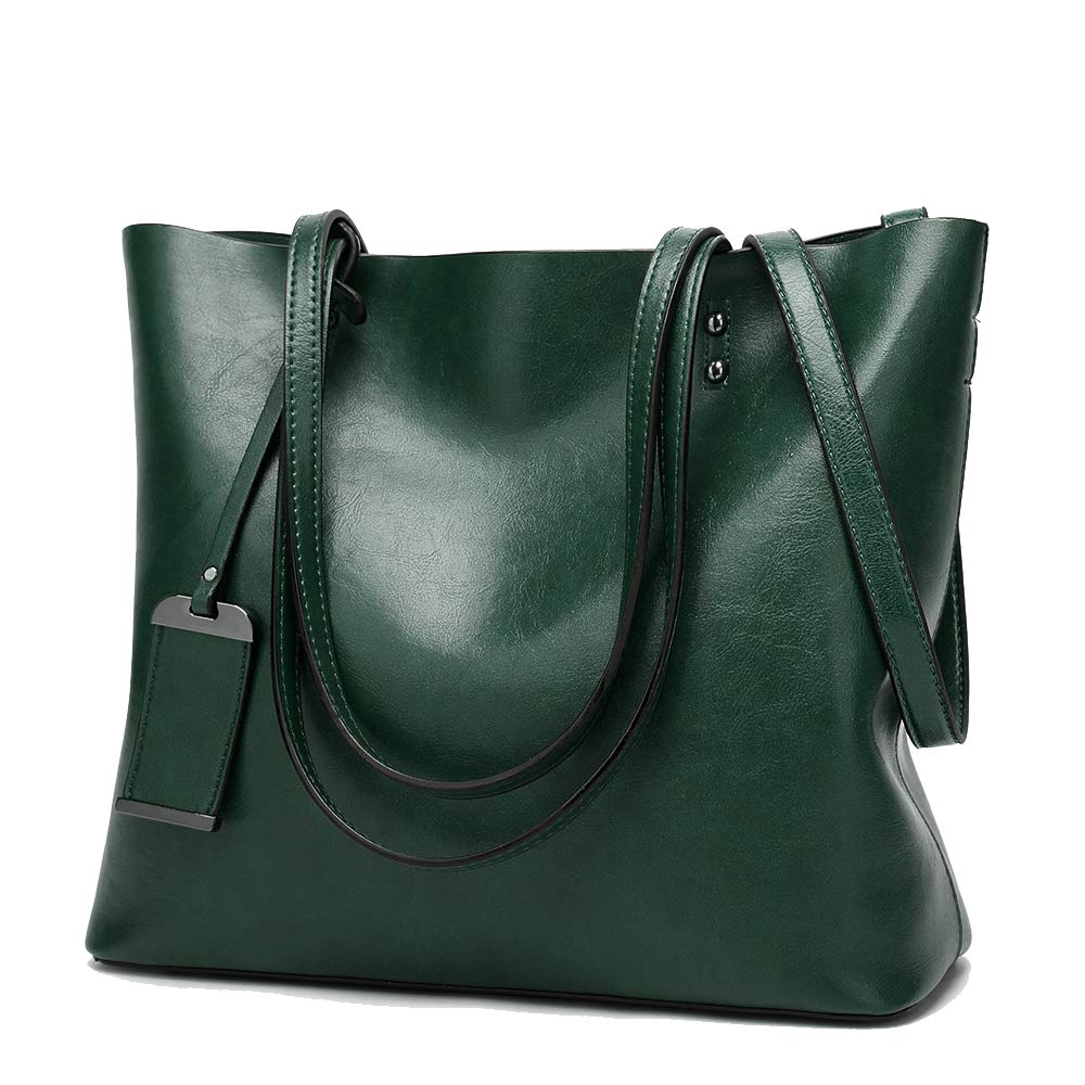 Coolives Tote Einkaufstasche aus PU-Leder für Damen, vertikale Handtaschen, Schultertasche, mit Schu