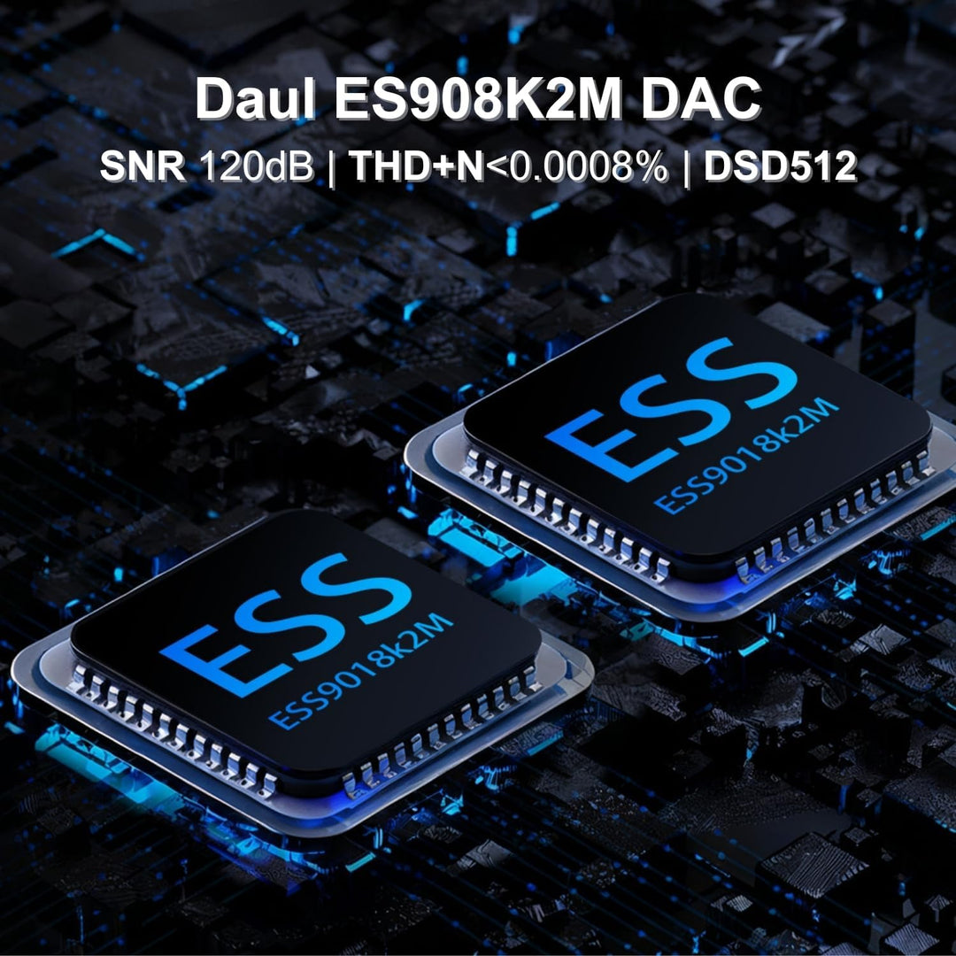 F20 Pro Android Hi-Res Musikplayer mit Dual ESS9018 DAC, DSD512, Spotify & Tidal Support, WLAN & BT