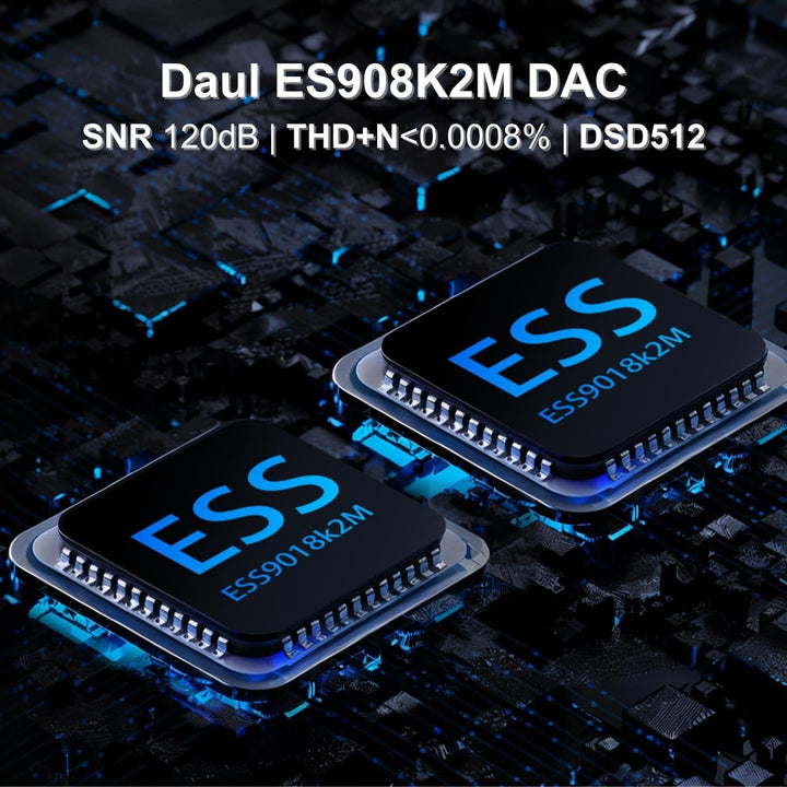 F20 Pro Android Hi-Res Musikplayer mit Dual ESS9018 DAC, DSD512, Spotify & Tidal Support, WLAN & BT