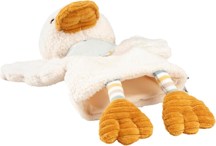 Kinder Handpuppe Ente Edda Lou, weiches Spielzeug für Kasperle Theater, erstes Rollenspiel und zum G