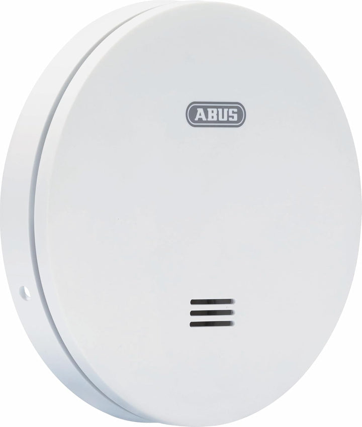ABUS flacher Rauchmelder RWM160 - mit 10-Jahres-Batterie - Q-Label und DIN EN 14604 geprüft - Blinke