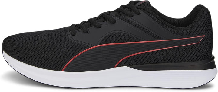 PUMA Unisex Transport Laufschuh 45 EU Puma Black High Risk Red, 45 EU Puma Black High Risk Red