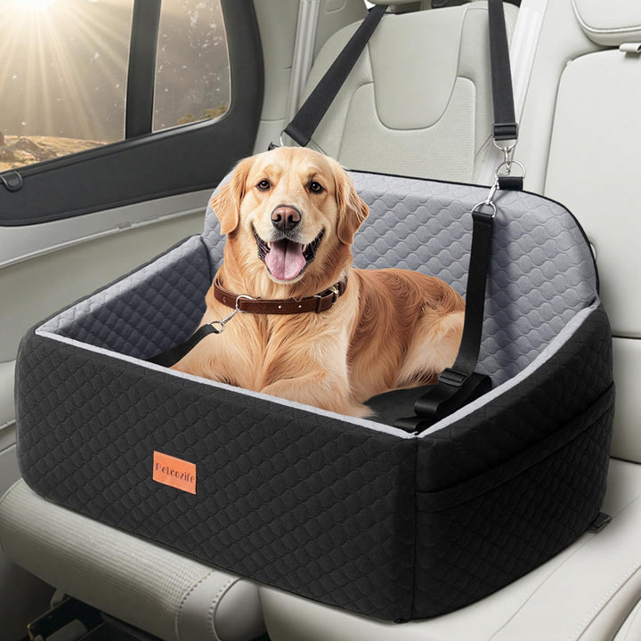 Hunde Autositz für Grosse & Mittlere Hunde, Hundesitz Auto Rückbank für Unter 25 KG oder 2 Kleine, A