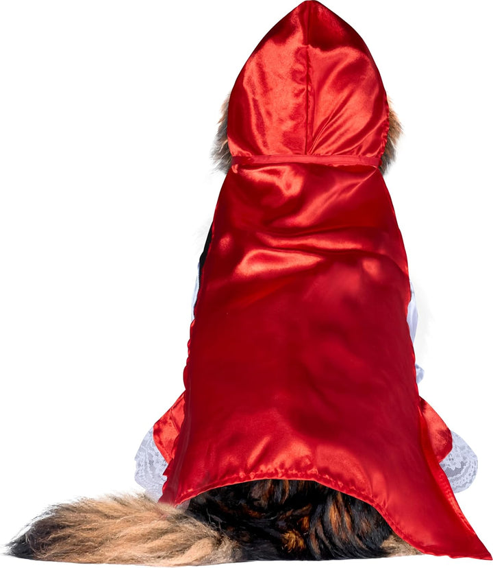 Rubie's Unisex-Erwachsene, Rotkäppchen, Haustier-Zubehör, wie abgebildet, XL-Halsumfang 20, Umfang 2