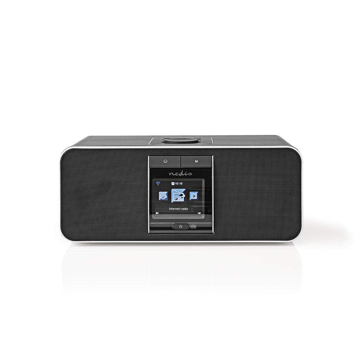 Nedis - Internetradio - 42 W - DAB+ - UKW - Bluetooth® - Farbe: Schwarz - Weck und Snooze Funktion -