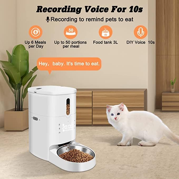 Automatischer Katzenfutterspender Smart Pet Feeder für Katzen und Hunde Auto Pet Food Feeder Verteil