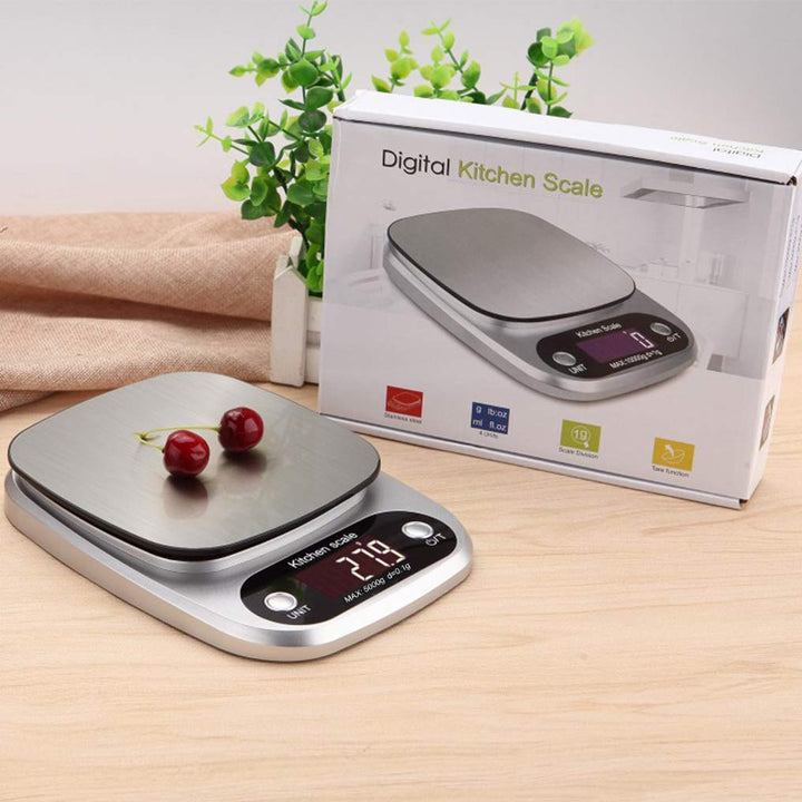 Digitale Küchenwaage Digitalwaage Professionelle Elektronische Waage Küchen Edelstahl Präzision auf