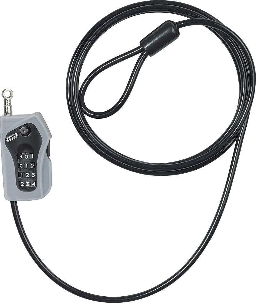 ABUS 52523 Kabelschloss, Schwarz, 200 cm, Schwarz