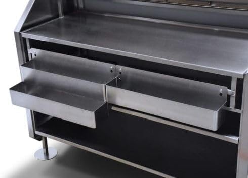 Cocktail7 Speed Rail Flaschenhalterung, Flaschenregal Speedrack Edelstahl 81cm für 8 Flaschen, Speed