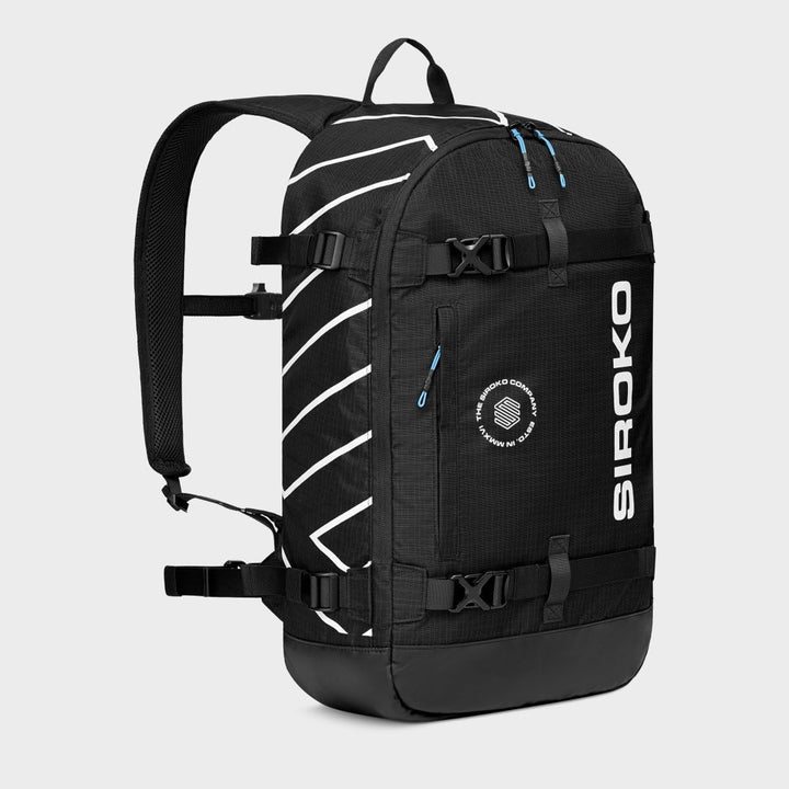SIROKO Kompakter Rucksack, 18 l, für Schnee, Ski und Schnee, Schwarz Einheitsgrösse, Einheitsgrö