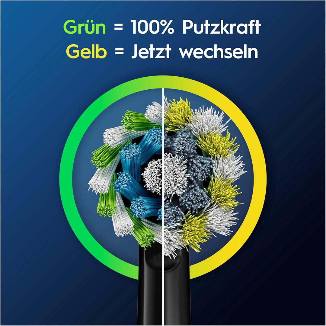 Oral-B Pro CrossAction Aufsteckbürsten für elektrische Zahnbürste, 10 Stück, Zahnreinigung, X-Borste