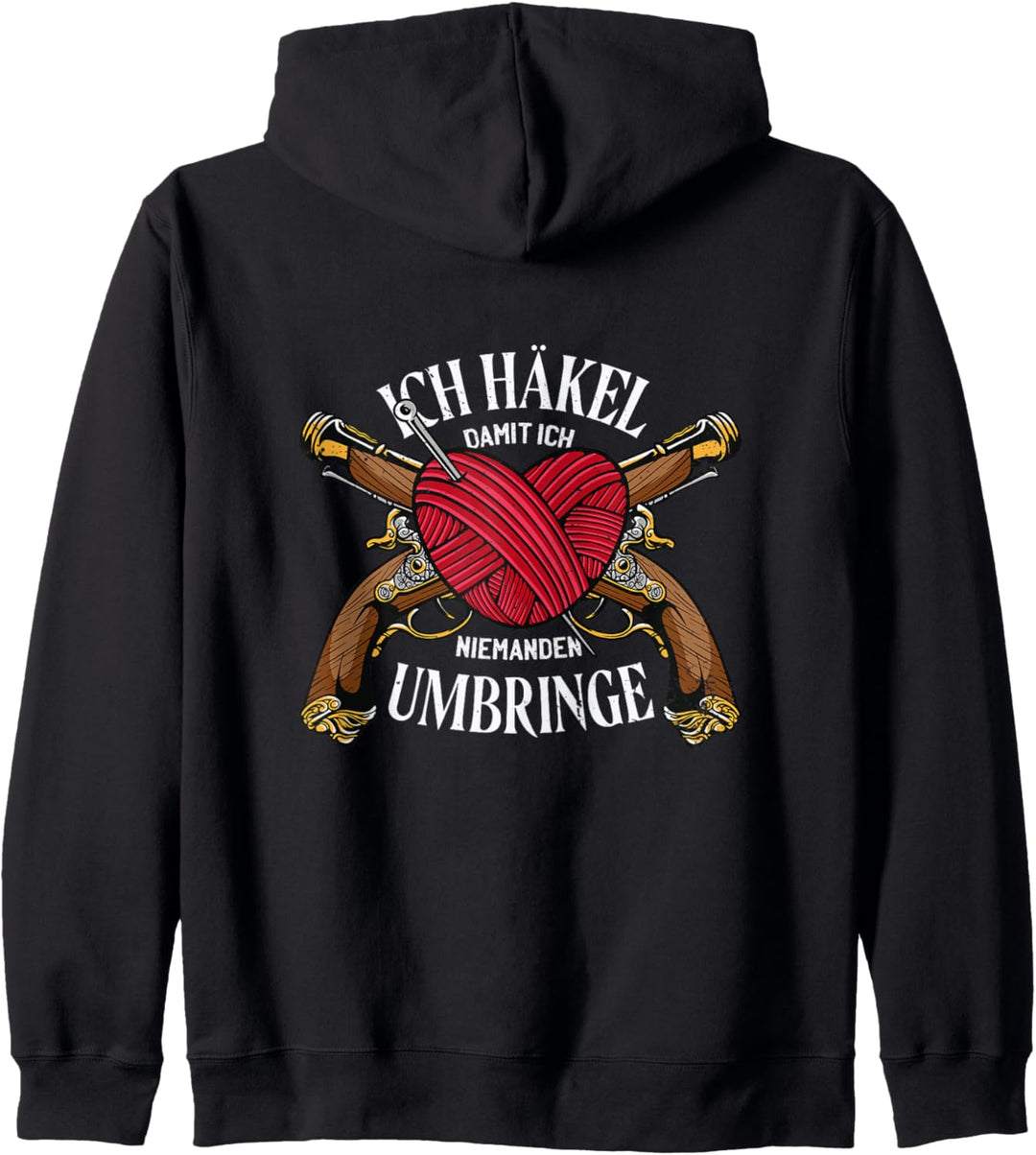Ich häkel damit ich niemanden umbringe - Häkel-Fans Kapuzenjacke