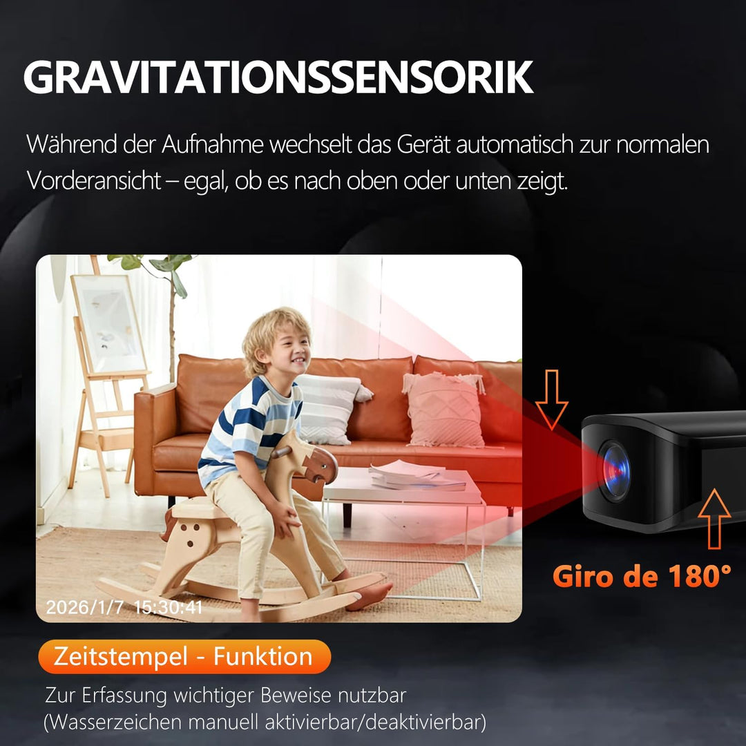 Mini Kamera - 1080P HD - Mini-Kamera - Überwachungskamera - Kamera Überwachung Aussen Innen - Bewegu