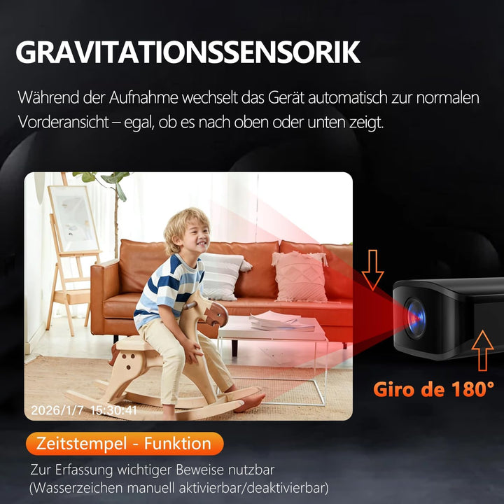 Mini Kamera - 1080P HD - Mini-Kamera - Überwachungskamera - Kamera Überwachung Aussen Innen - Bewegu