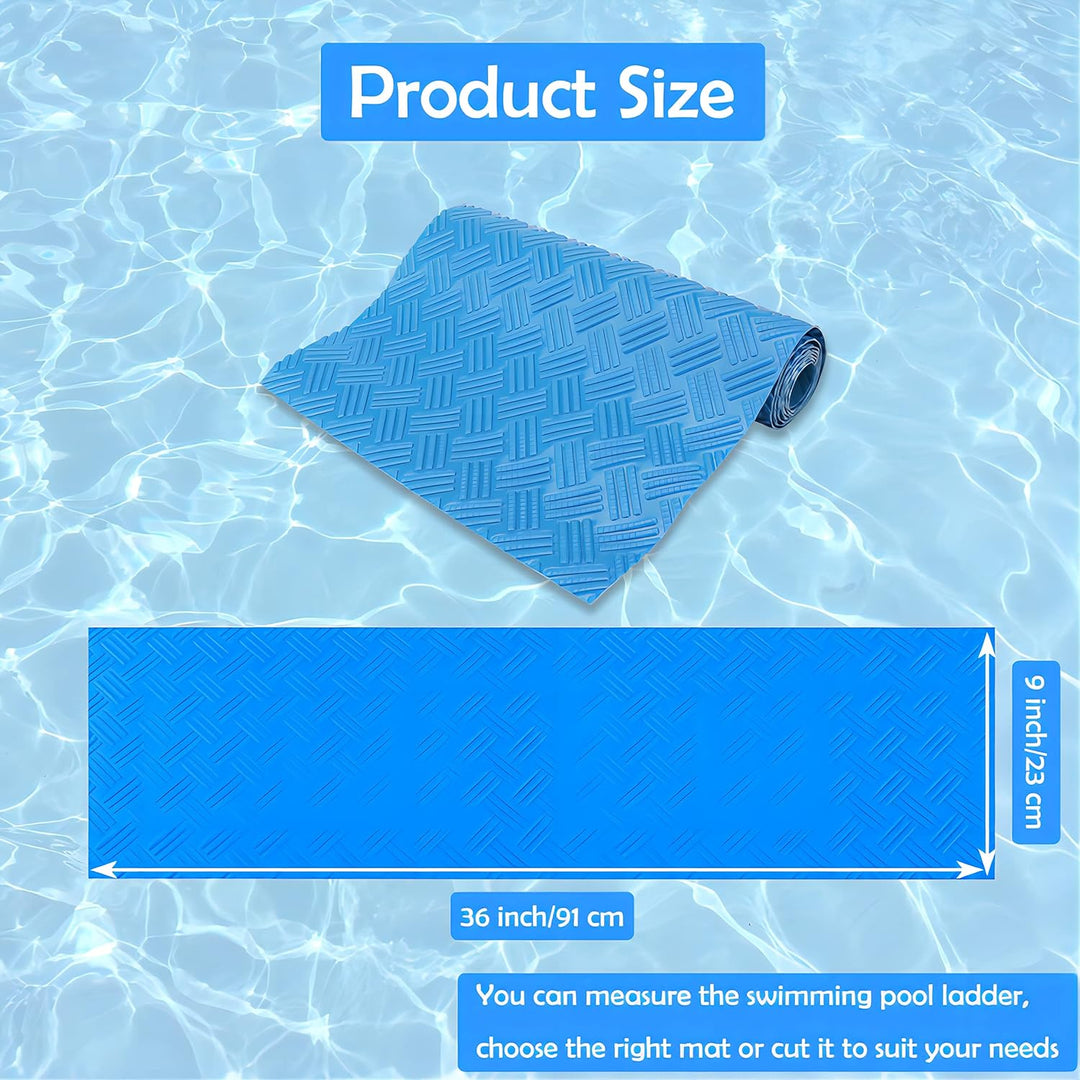 Schwimmbadleitermatte, rutschfeste Matte, Poolfolienschutz, Schwimmbadleiterpolster für Schwimmbadfo