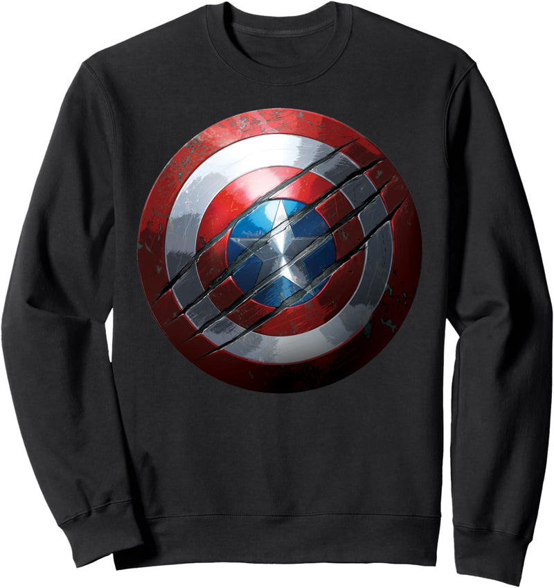 Marvel Captain America Shield with Black Panther Claw Slash Sweatshirt