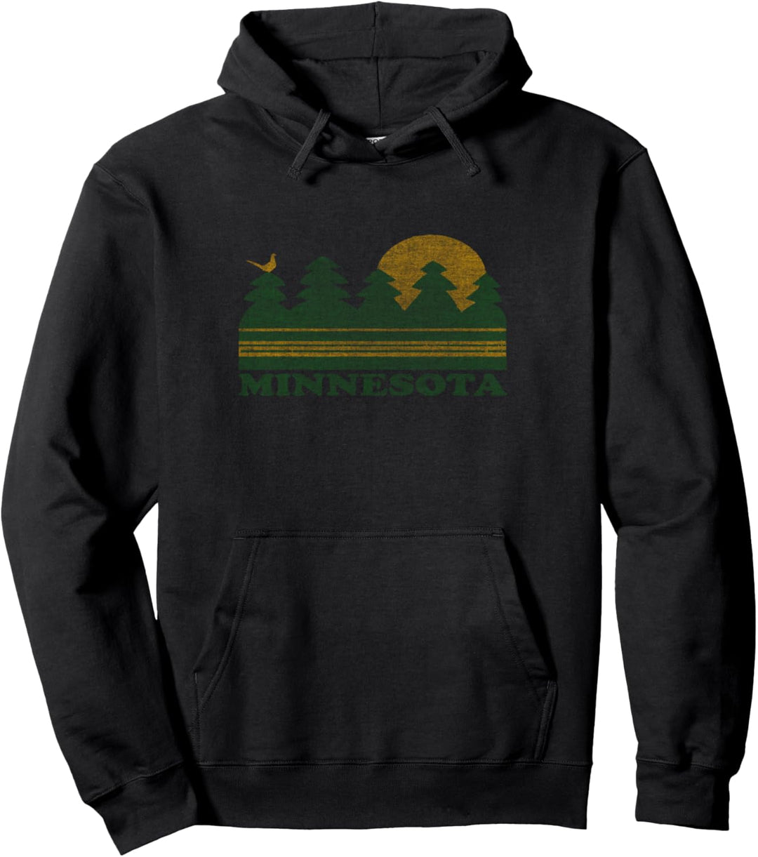 Vintage Minnesota Landschaft Pullover Hoodie