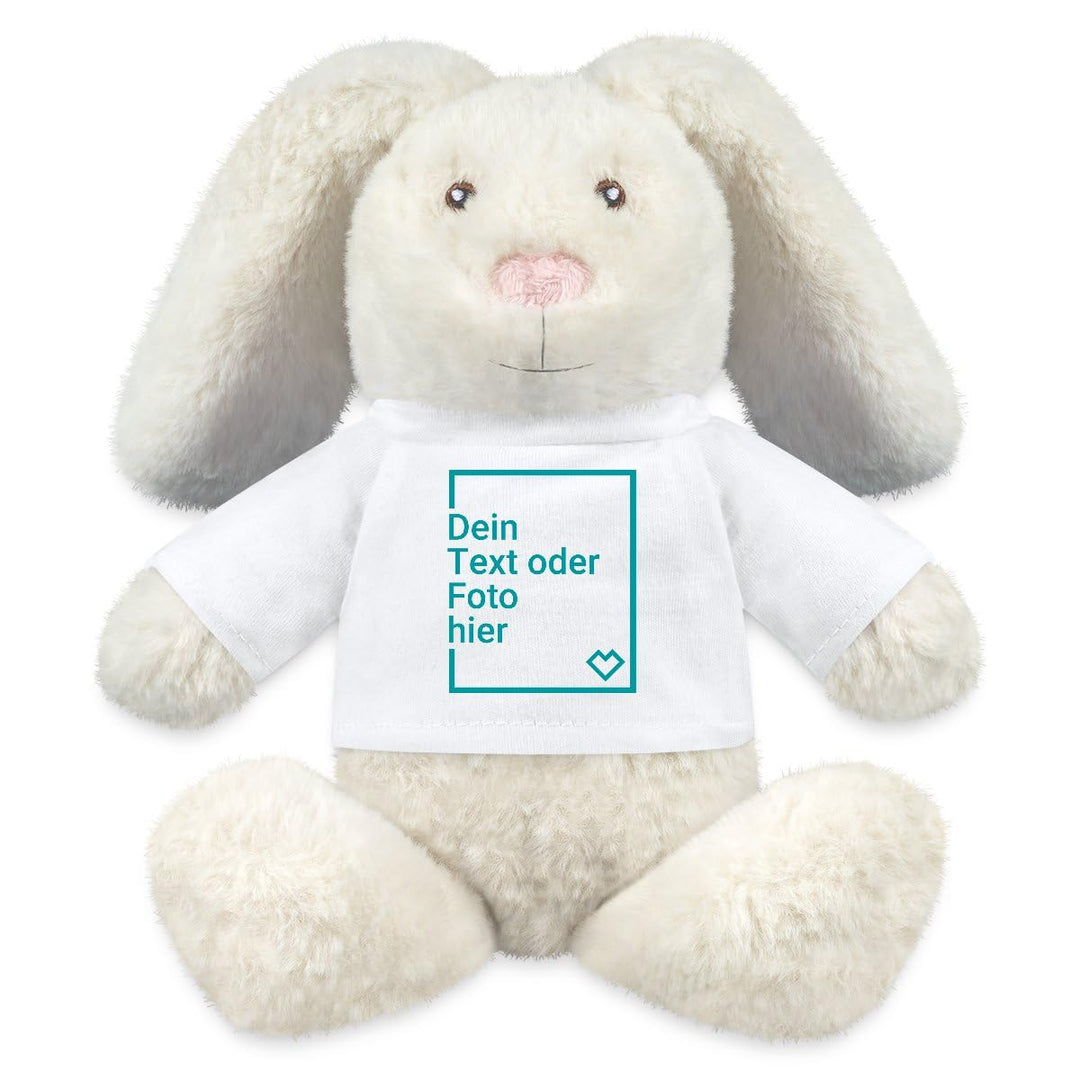 Personalisiertes Plüschtier Hase Selbst Gestalten Kuscheltier Hase Weiss Einheitsgrösse, Weiss Einhe