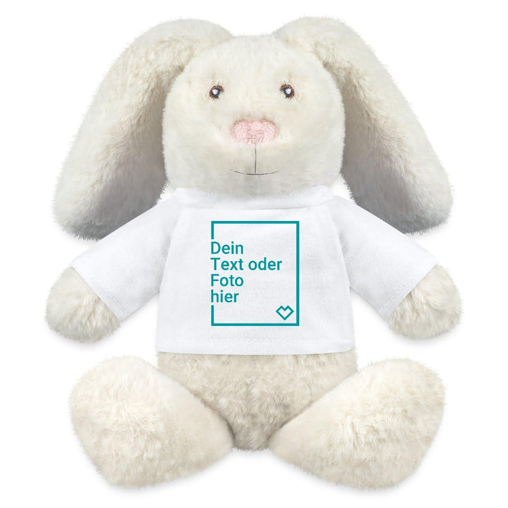 Personalisiertes Plüschtier Hase Selbst Gestalten Kuscheltier Hase Weiss Einheitsgrösse, Weiss Einhe